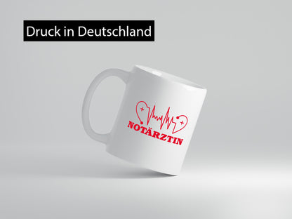 Notärztin Motiv | Herzschlag Ärztin Stethoskop Geschenk Humor Geschenkidee