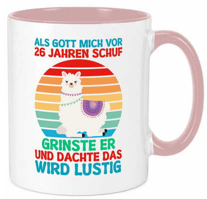 26. Geburtstag | 26 Jahre Gut Schuf mich Lama v2 lustiger Spruch Geschenk