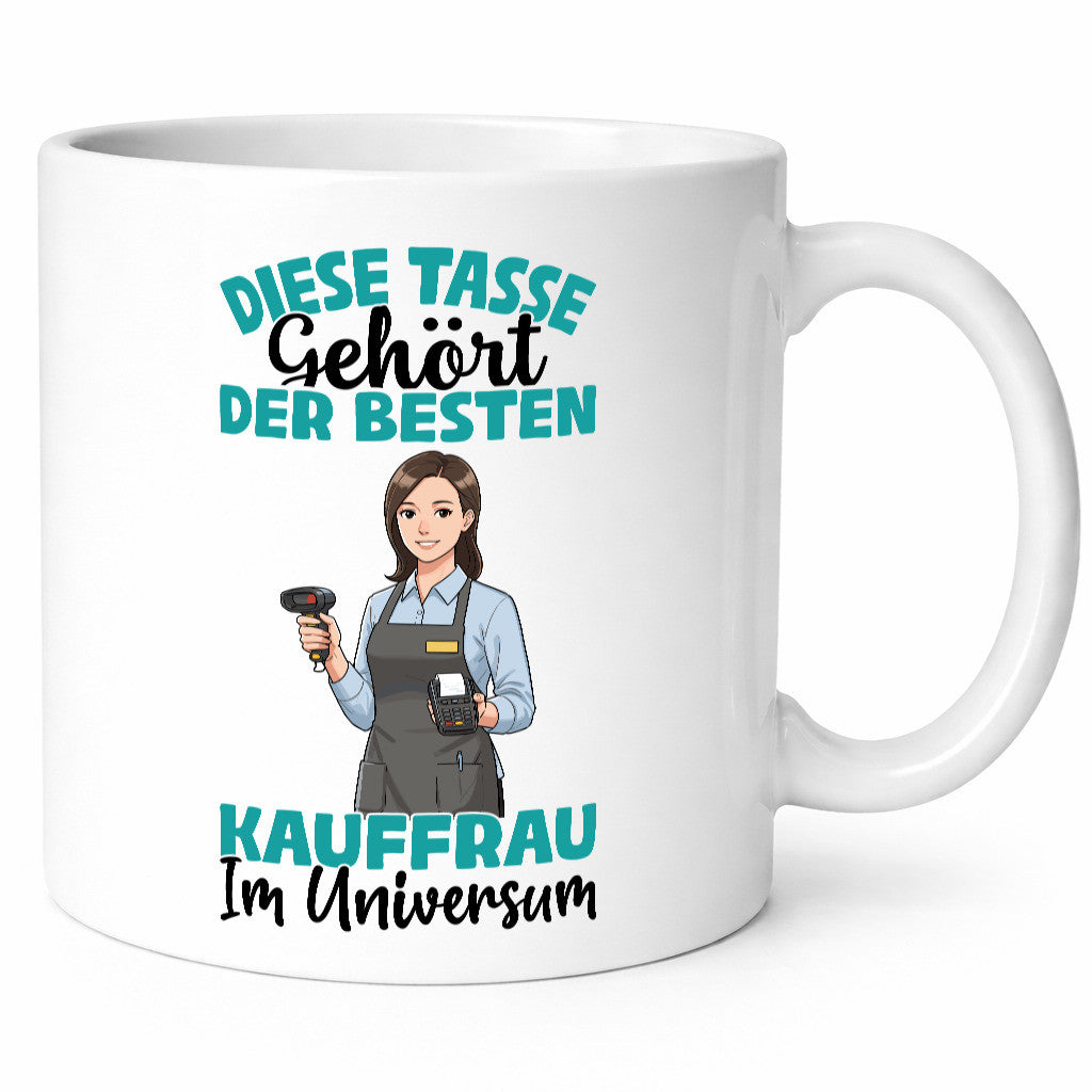 Im Universum: Kauffrau | Kauffrauen lustig Humor Geschenkidee Geschenk Tasse
