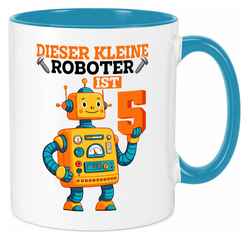 5. Geburtstag | 5 Jahre Roboter Junge lustiger Spruch Geschenk Geschenkidee