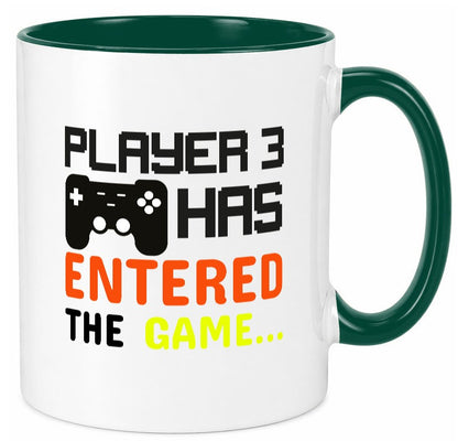 Player 3 | Schwangerschaft Tasse Nachwuchs Eltern Humor Geschenkidee