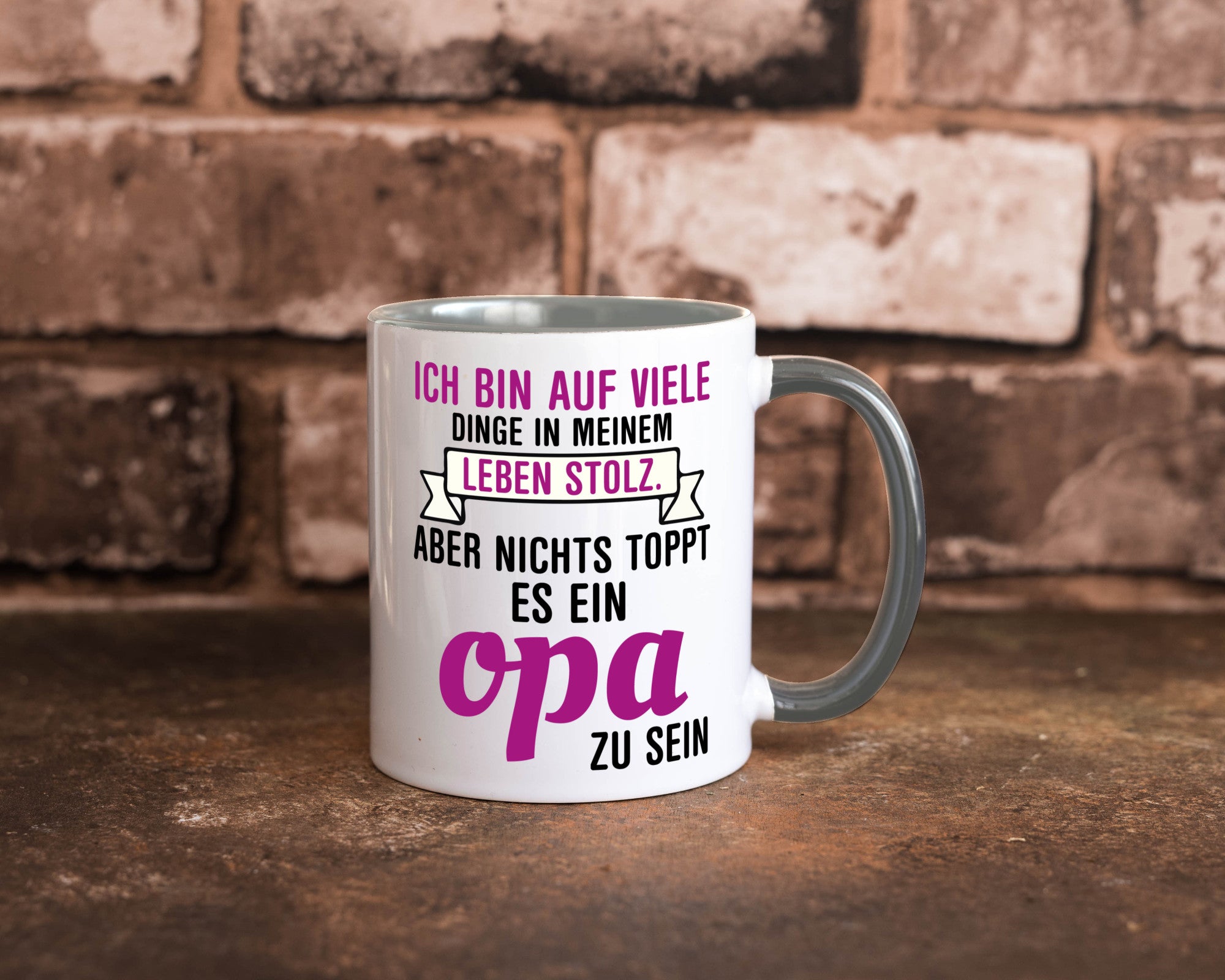 Opa Tasse | Stolzer Großvater Vatertag Enkelkinder Geschenk Familie