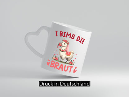 I bims die Braut | Einhorn JGA Hochzeit lustig Humor Geschenkidee Geschenk Tasse