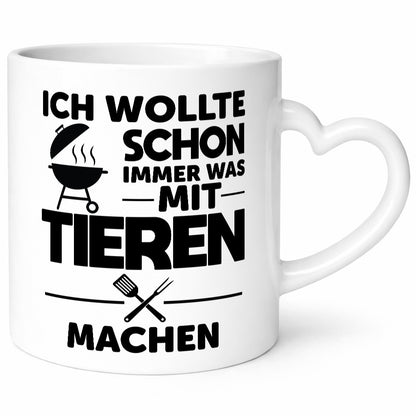 Wollte schon immer was mit Tiere machen | Grillmeister Humor Tierliebhaber