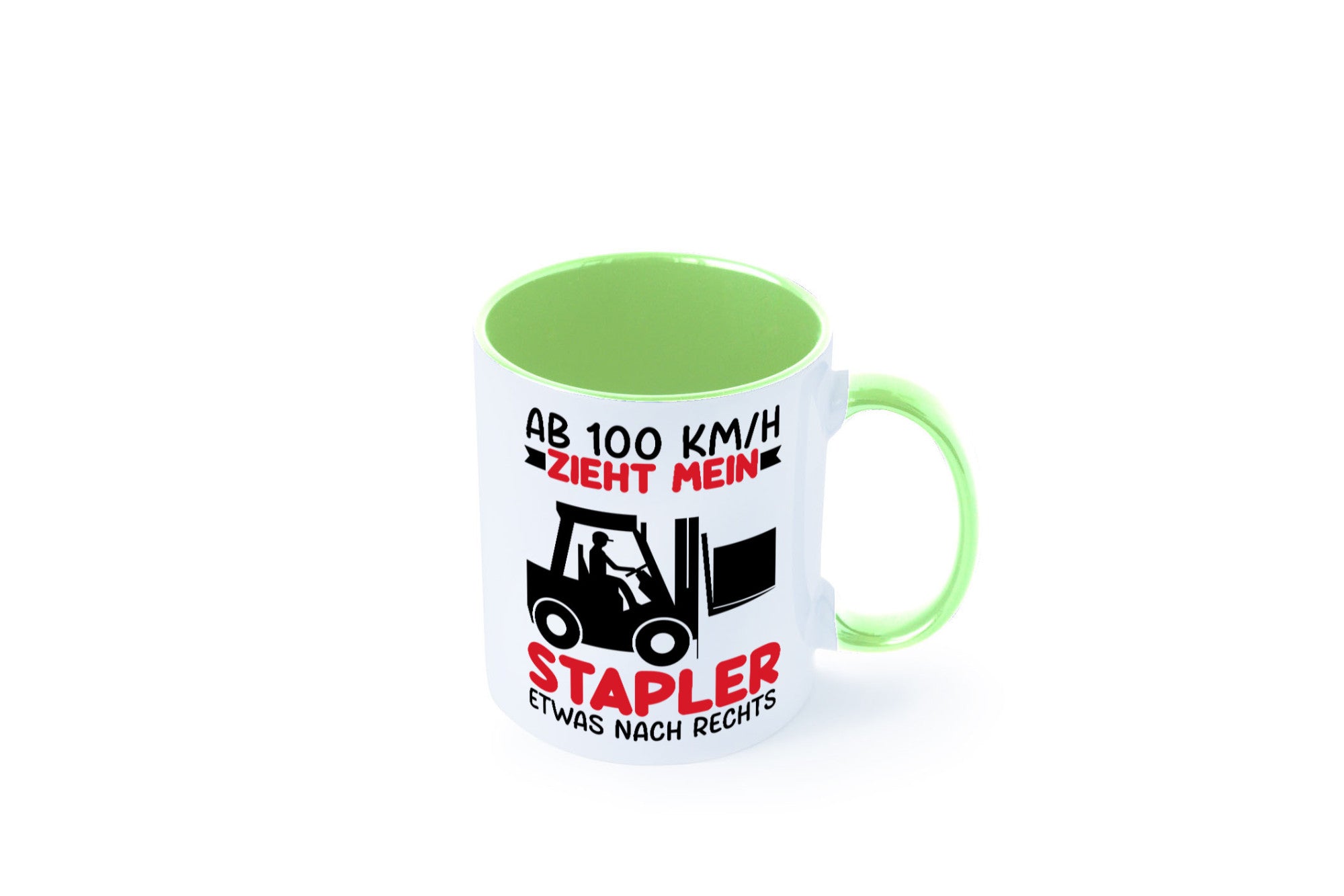 Stapler zieht nach Rechts | Staplerfahrer Arbeit Geschenkidee Kollegen Büro