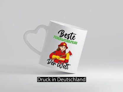Beste Feuerwehrfrau | Feuerwehr Humor Geschenkidee Tasse