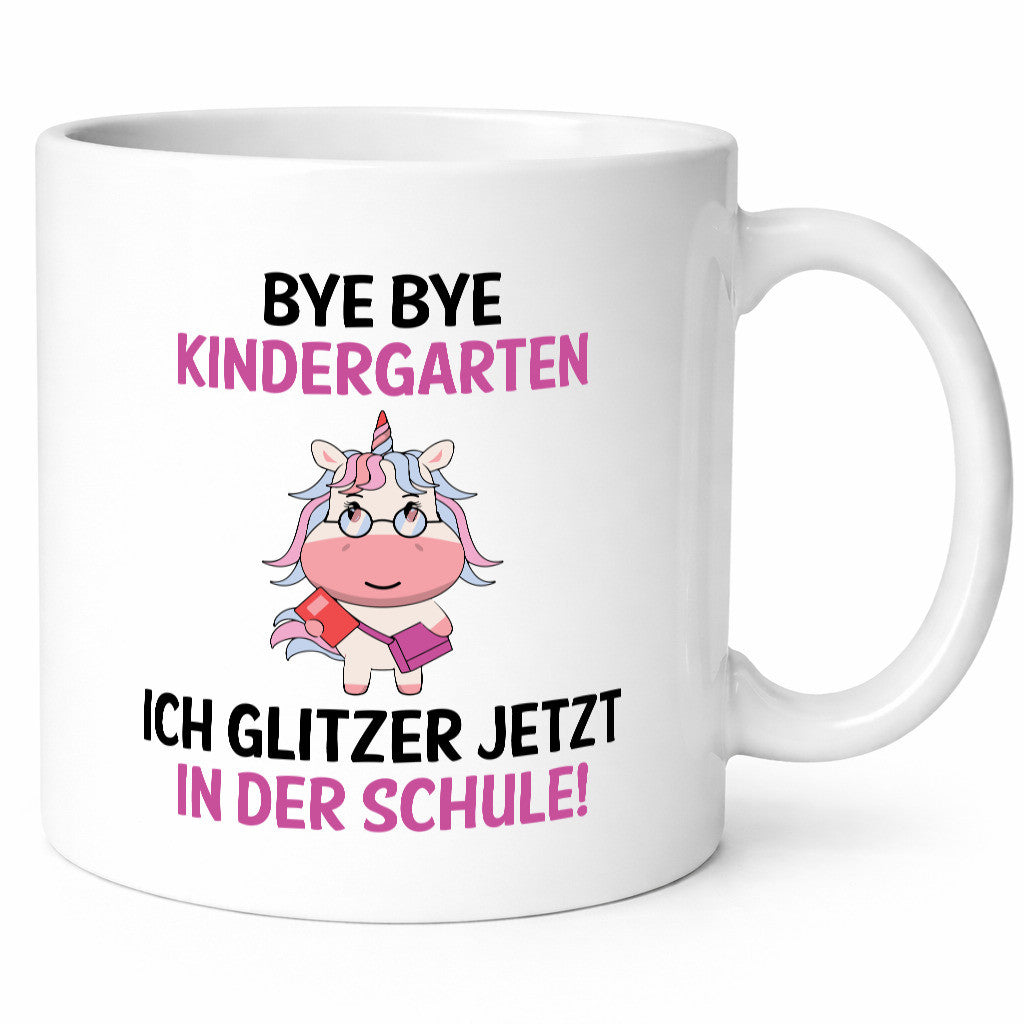 Tschüss Kindergarten, hallo Schule | Einhorn Geschenk Humor Geschenkidee