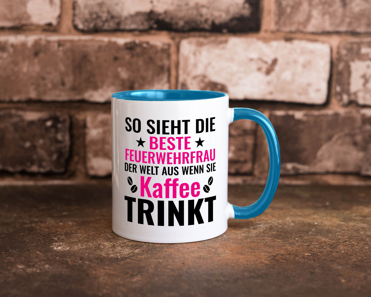 Kaffee trinkt: Feuerwehrfrau | Feuerwehr Geschenkidee Humor Tasse