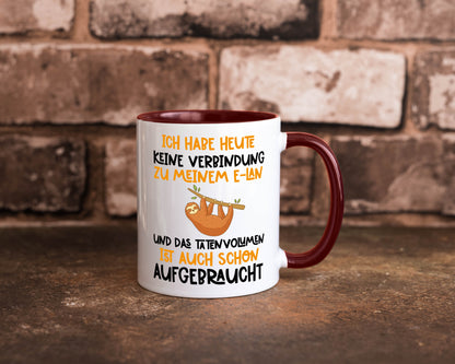 Tatenvolumen aufgebraucht | Spruch Humor Faultier Tierliebhaber Geschenkidee