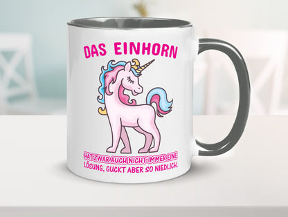 Niedliches Einhorn | lustige Tasse Frauen Mädchen lustiger Spruch Geschenk