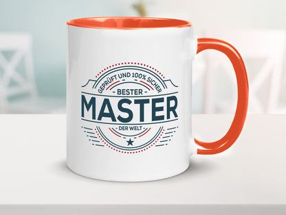 Geprüft und sicher: Master | Universität Student lustig Humor Geschenkidee