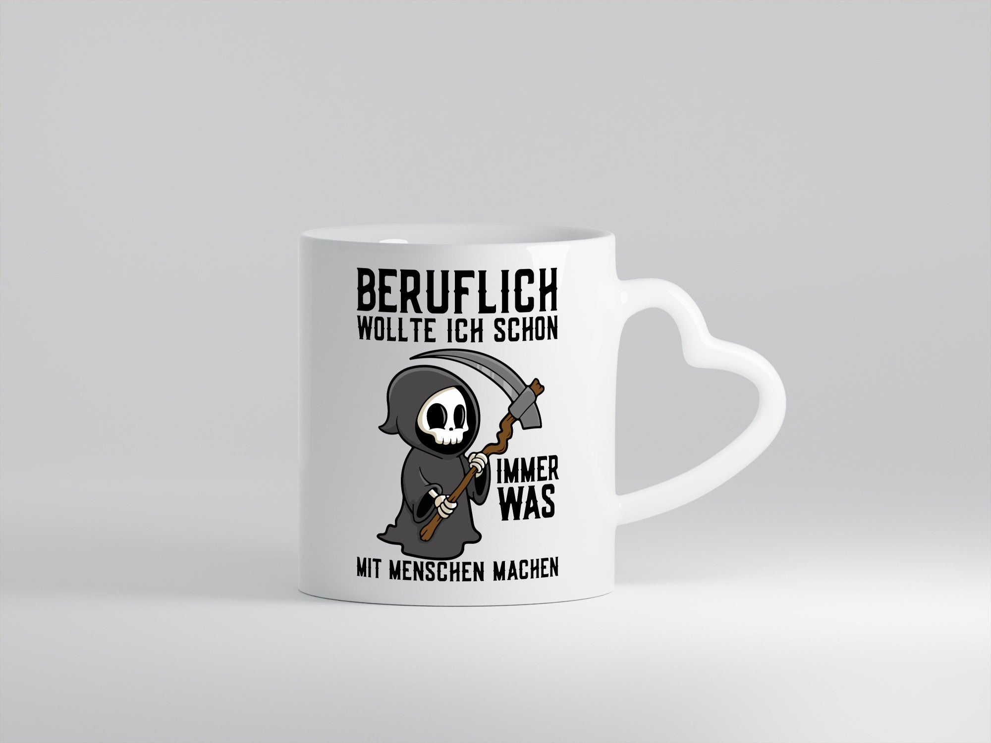 Beruflich was mit Menschen | Sense Sarkasmus Sensenmann v2 Geschenkidee Arbeit