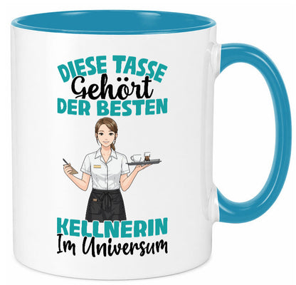 Im Universum: Kellnerin | Beruf kellnern Bedienung Geschenkidee Arbeit Kollegen