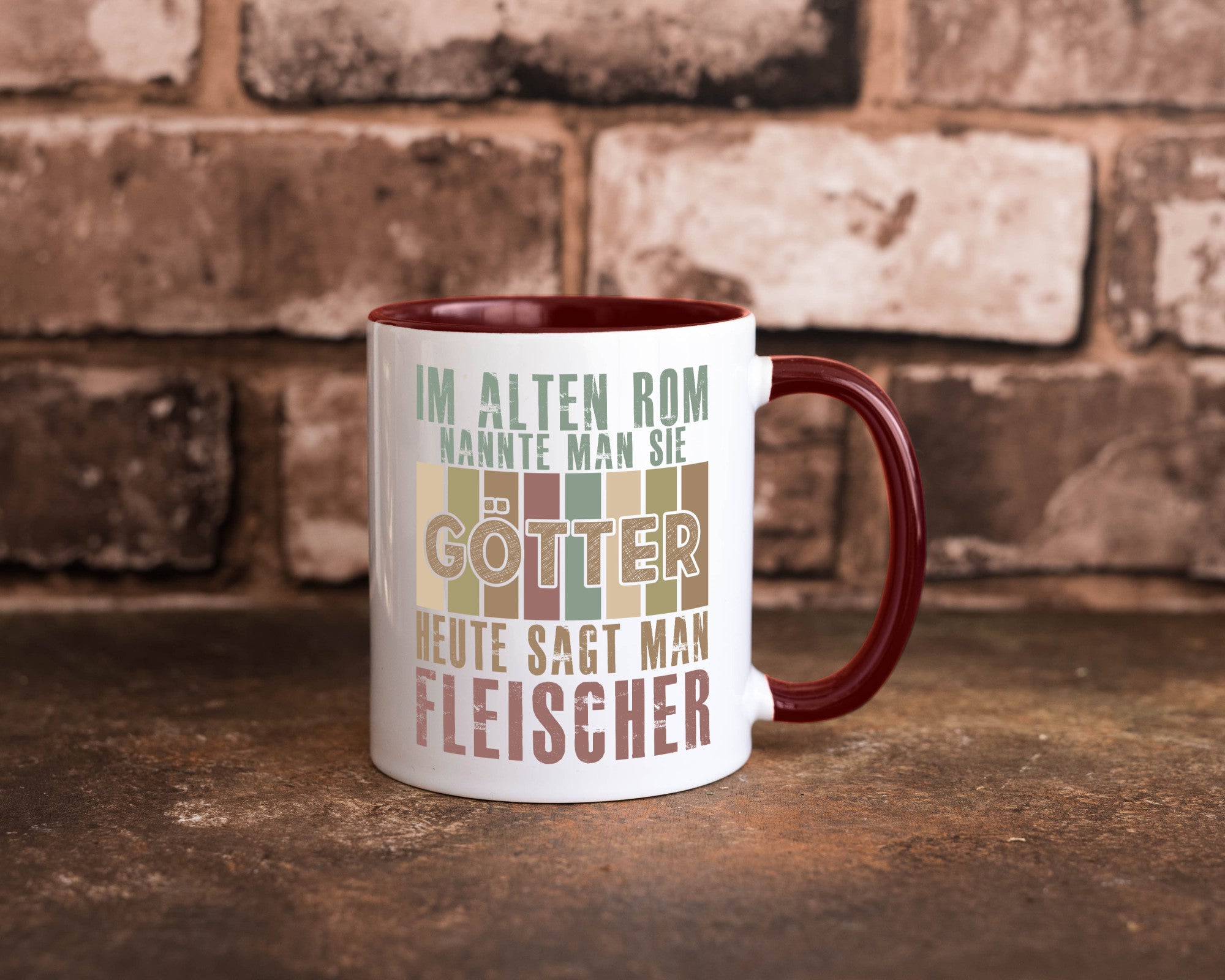 Heute sagt man: Fleischer | Schlachterei Humor Geschenkidee Tasse