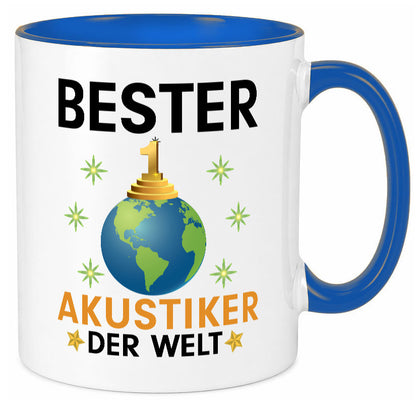 Welt Bester Akustiker | Akustik Hörgeräteakustik Geschenkidee Humor Tasse