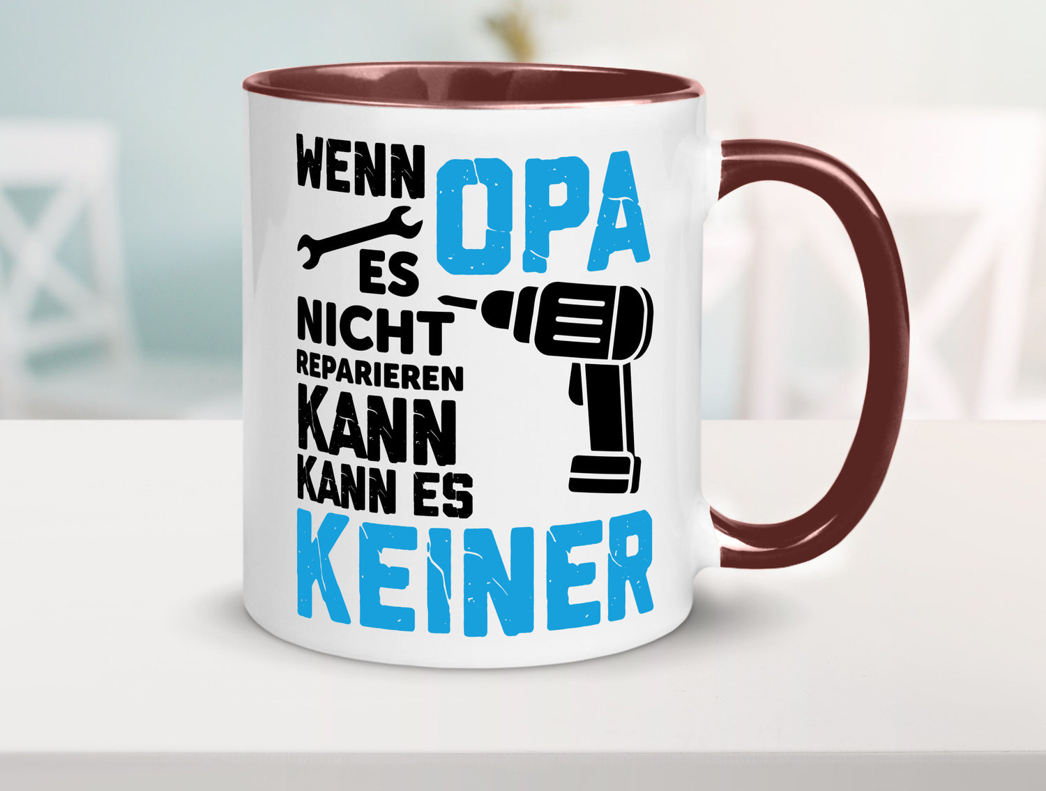 Wenn opa es nicht Reparieren kann | für alles Geschenkidee Familie Humor Tasse