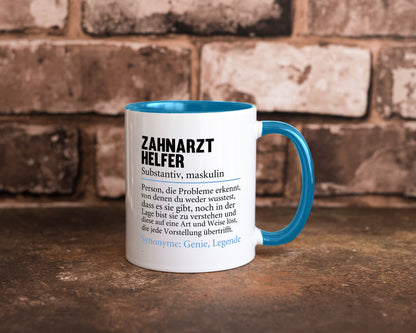 Zahnarzthelfer | Spruch Humor Zahnmedizin Geschenkidee Tasse
