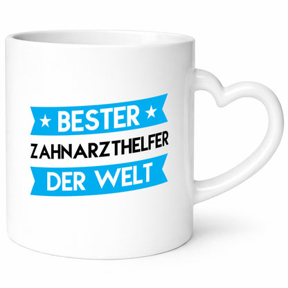 Bester Zahnarzthelfer | Zahnmedizin Geschenkidee Humor Tasse