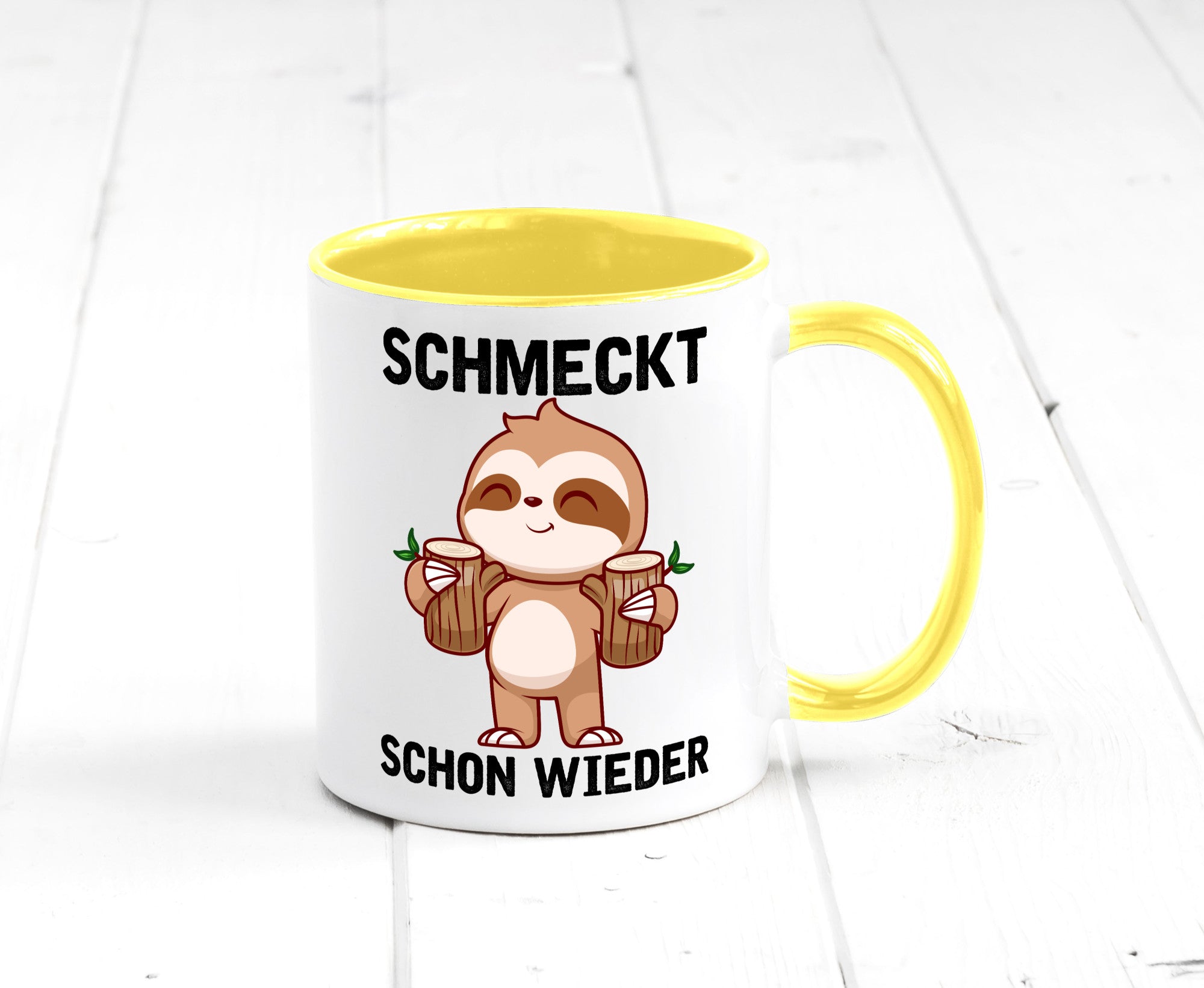 Schmeckt schon wieder | Frankfurt Hessen v2 Geschenkidee Humor Tasse