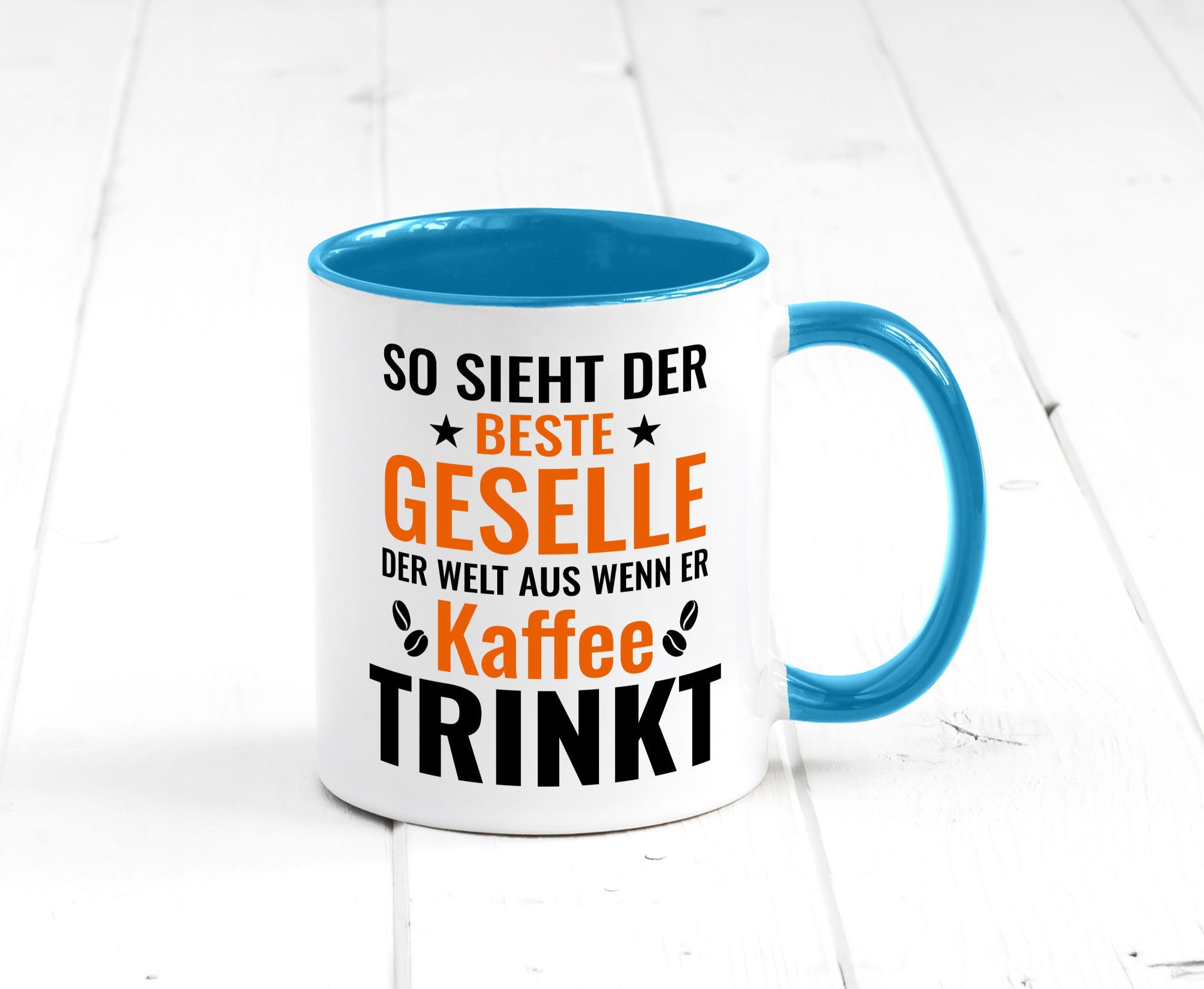 Kaffee trinkt: Geselle | Handwerker lustig Humor Geschenkidee Geschenk Tasse