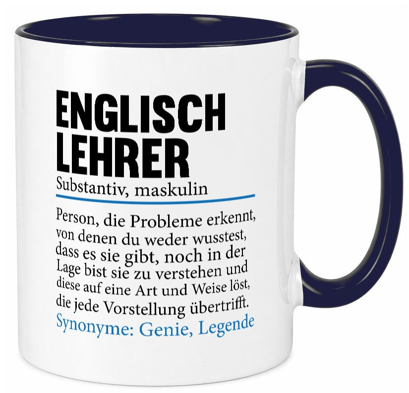 Englischlehrer | Lehrer Schule Englisch Geschenkidee Humor Tasse