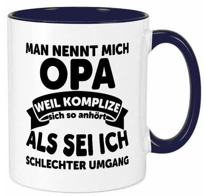Nenn mich Opa, Komplize schlechter Umgang | Opa Witz Geschenk Familie