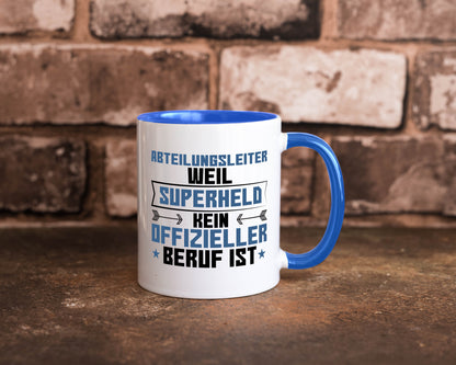 Superheld Abteilungsleiter| Führungskraft Geschenkidee Humor Tasse