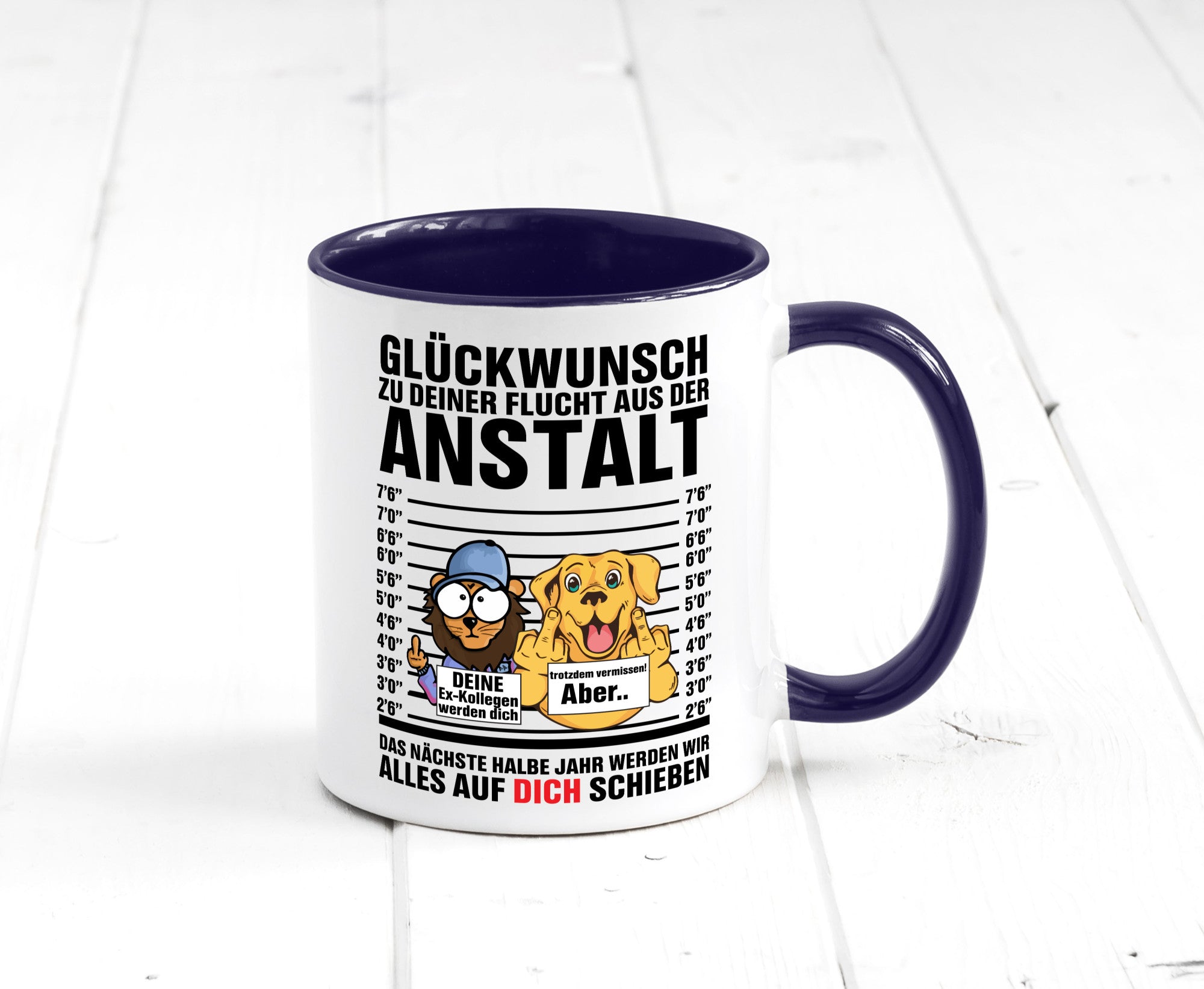 Glückwunsch zu deiner Flucht | Abschiedgeschenk v3 Geschenk Humor Geschenkidee