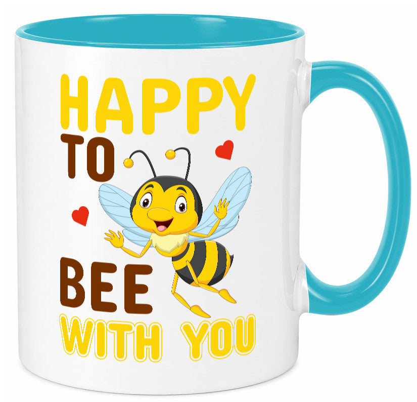 Happy Bee | Beziehung Tasse Freundschaft Bienen Humor Geschenkidee