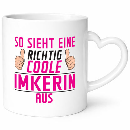 Richtig Coole Imkerin | Imkerei Humor Geschenkidee Tasse