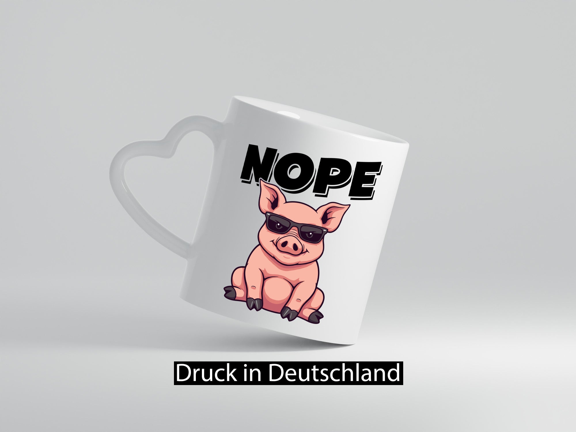 Nope | Schwein Kein bock lustig Humor Geschenkidee Geschenk Tasse
