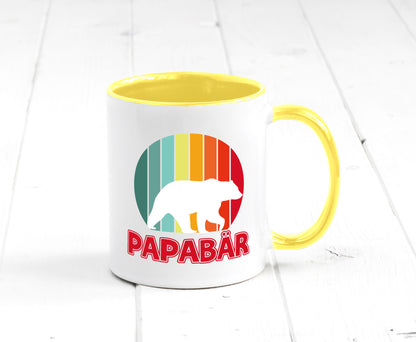 Papabär | Papa Tasse Vater Vatertag Bär lustiger Spruch Geschenk Familie