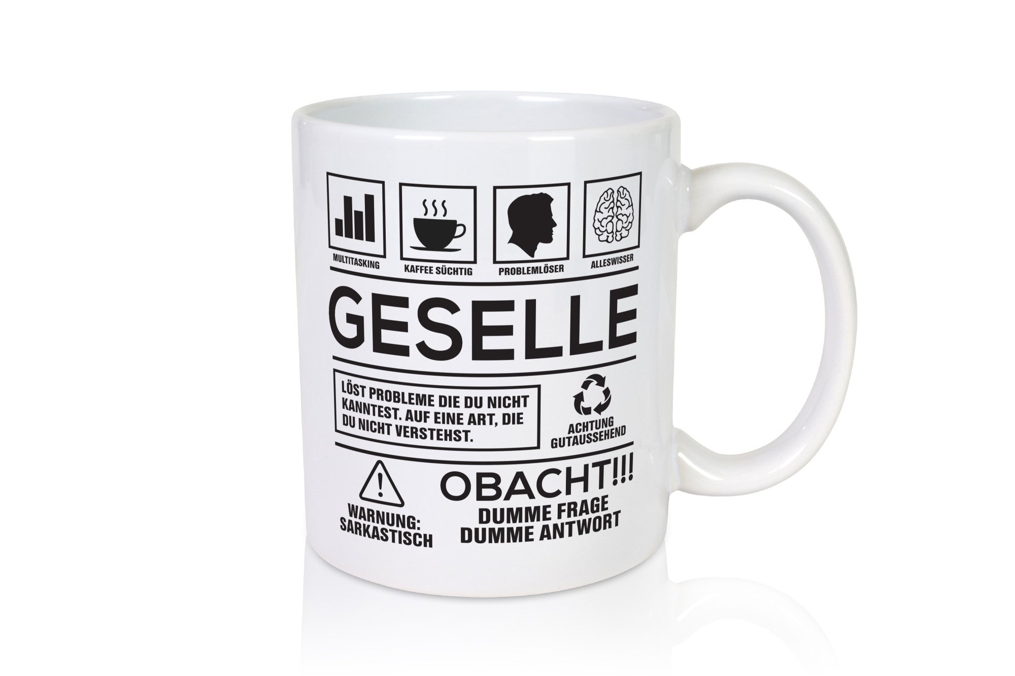 Achtung Probleme Geselle | Handwerker Geschenk Humor Geschenkidee lustiger
