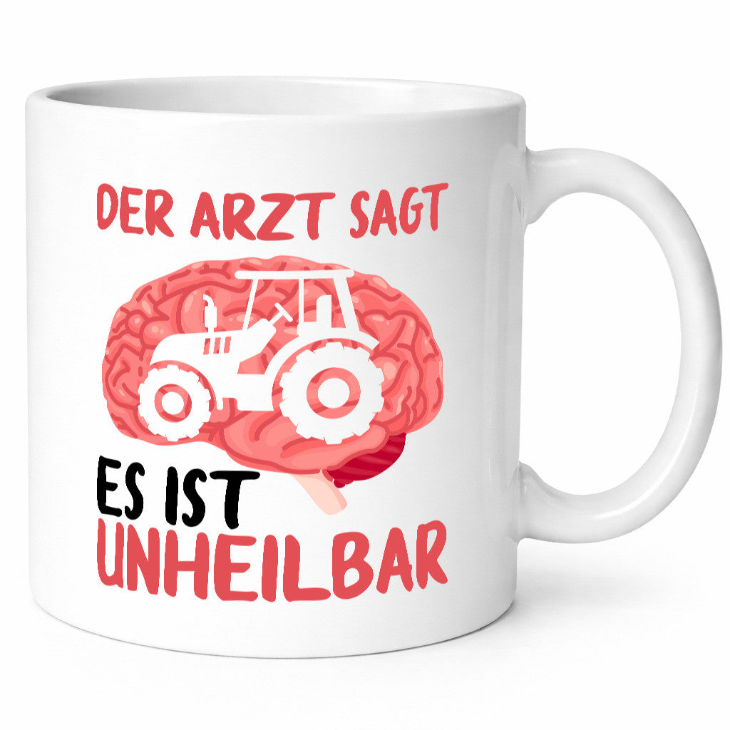 Der Arzt sagt es ist unheilbar | Traktor Landwirt Gehirn Humor Geschenkidee