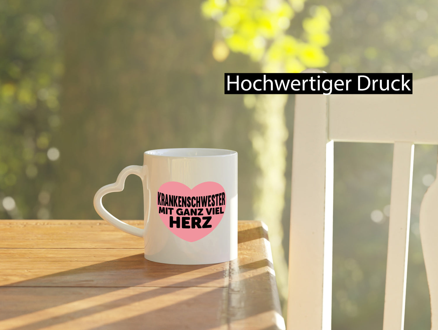 Krankenschwester mit Herz | schöner Spruch Pflegerin lustiger Geschenk Humor