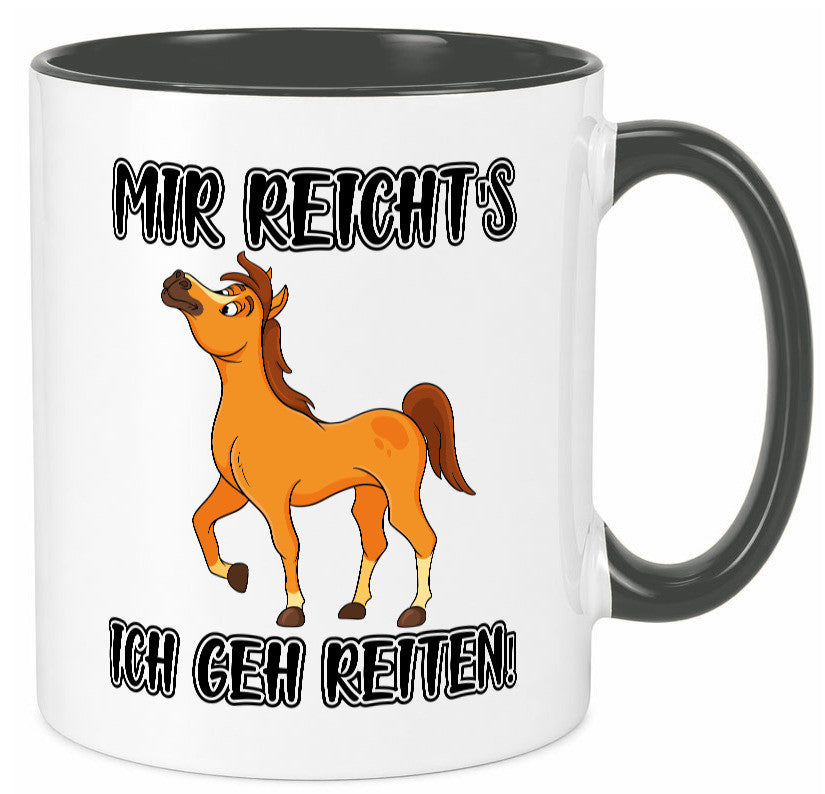 Ich geh reiten | Pferde Tasse Reiter Mädchen Humor Geschenkidee