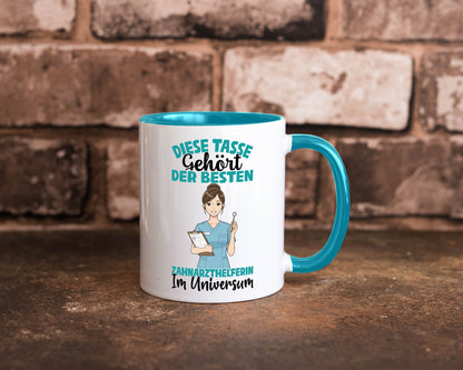 Im Universum: Zahnarzthelferin | Zahnmedizin Humor Geschenkidee Tasse