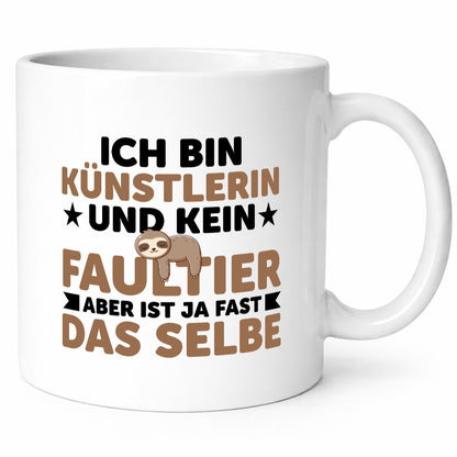 Ich bin kein Faultier: Künstlerin| Kunst v2 lustiger Spruch Geschenk