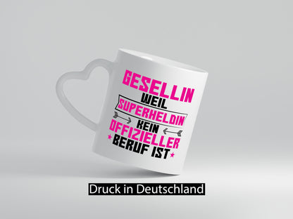 Superheldin Gesellin | Handwerkerinnen lustig Humor Geschenkidee Geschenk Tasse