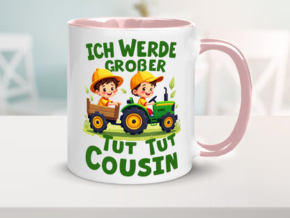 Ich werde Großer Cousin | Familie Bauer lustiger Spruch Geschenk Geschenkidee