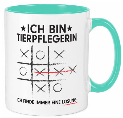Löse Probleme: Tierpflegerin | Pflegeberuf Tierheim v3 Humor Arbeit Kollegen