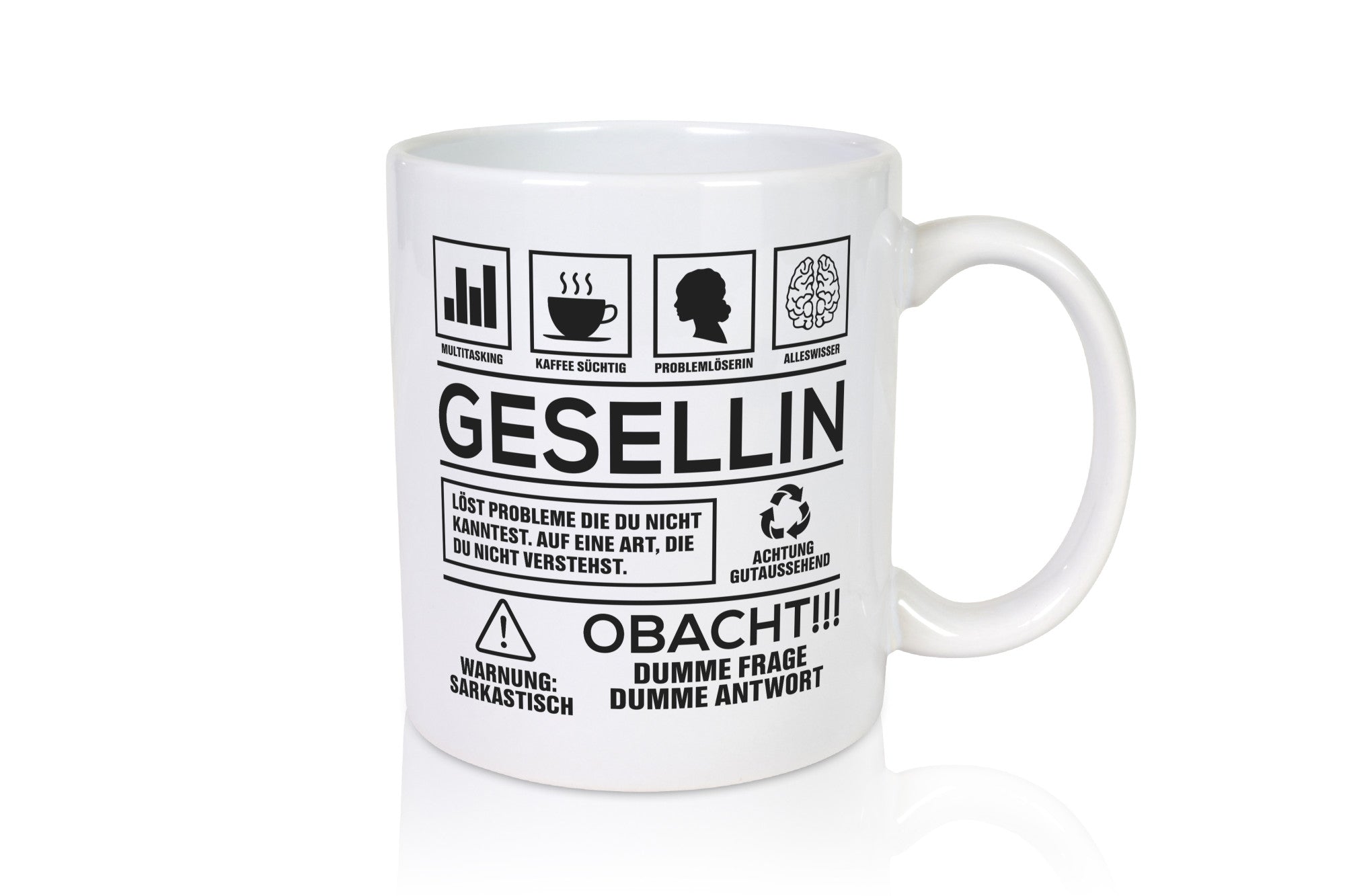 Achtung Probleme Gesellin | Handwerkerinnen lustig Humor Geschenkidee Geschenk