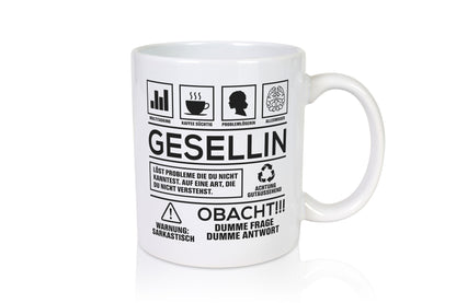 Achtung Probleme Gesellin | Handwerkerinnen lustig Humor Geschenkidee Geschenk