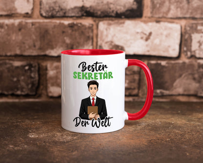 Bester Sekretär | Büro v2 lustiger Spruch Geschenk Arbeit Kollegen Tasse