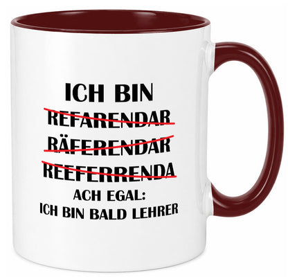 Ich bin bald Lehrer | Rechtschreibfehler lustig Humor Geschenkidee Geschenk