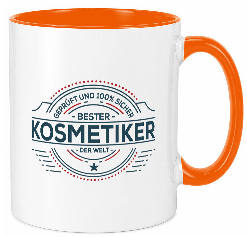 Geprüft und sicher: Kosmetiker | Kosmetik Stylist Geschenk Humor Geschenkidee Tasse