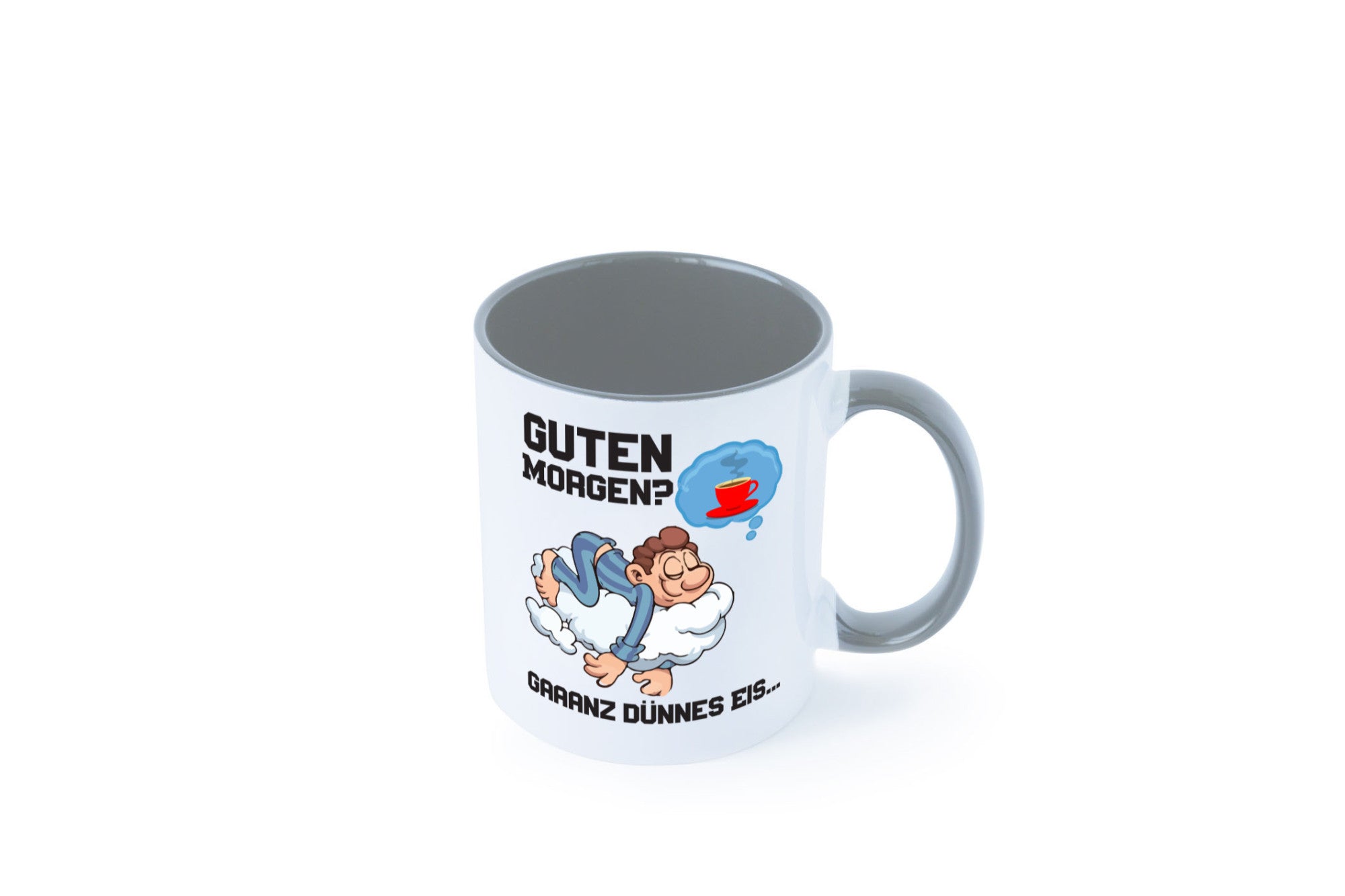 Ganz dünnes Eis | Morgenmuffel Tasse Kaffeetrinker Geschenkidee Humor