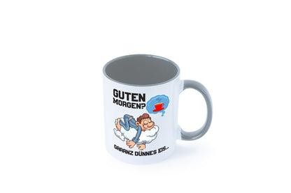Ganz dünnes Eis | Morgenmuffel Tasse Kaffeetrinker Geschenkidee Humor