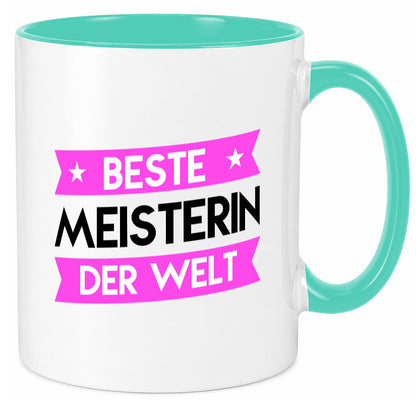 Beste Meisterin | Meisterbrief Geschenk Humor Geschenkidee lustiger Spruch Tasse