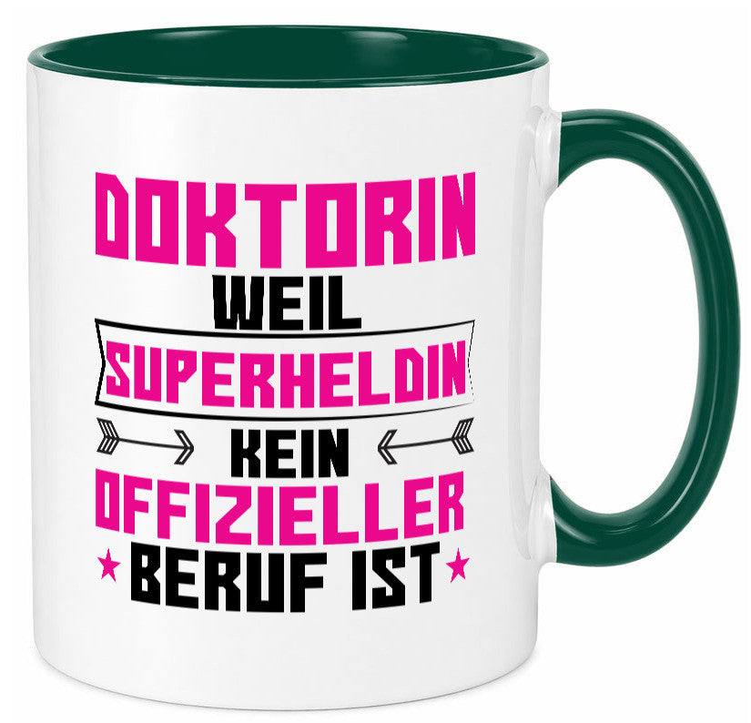 Superheldin Doktorin | Doktorand Doktortitel Geschenkidee Humor Tasse